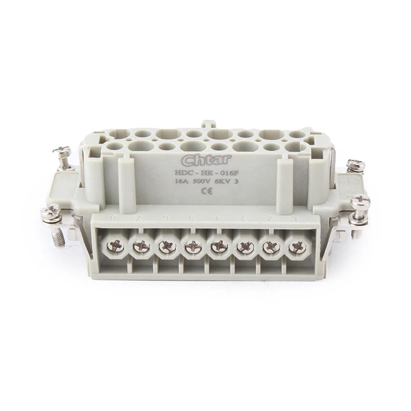 M/F 16-pinners innsats for kraftig kontakt